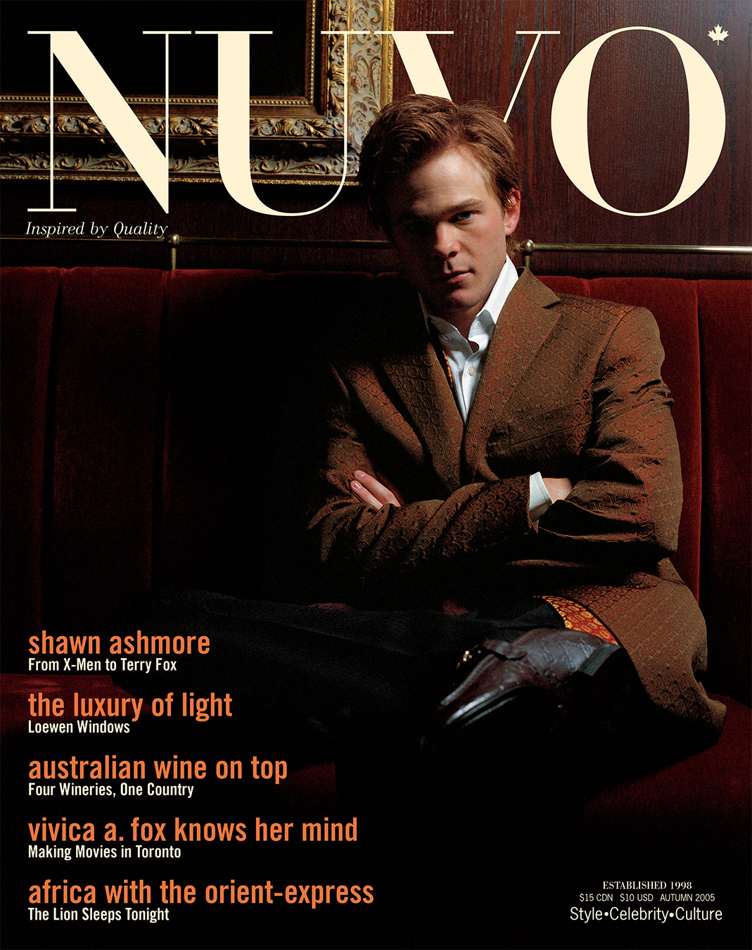 NUVO Magazine Autumn 2005 Cover featuring Shawn Ashmore