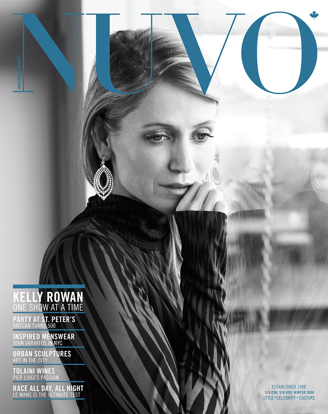 NUVO Magazine Winter 2006 Cover featuring Kelly Rowan
