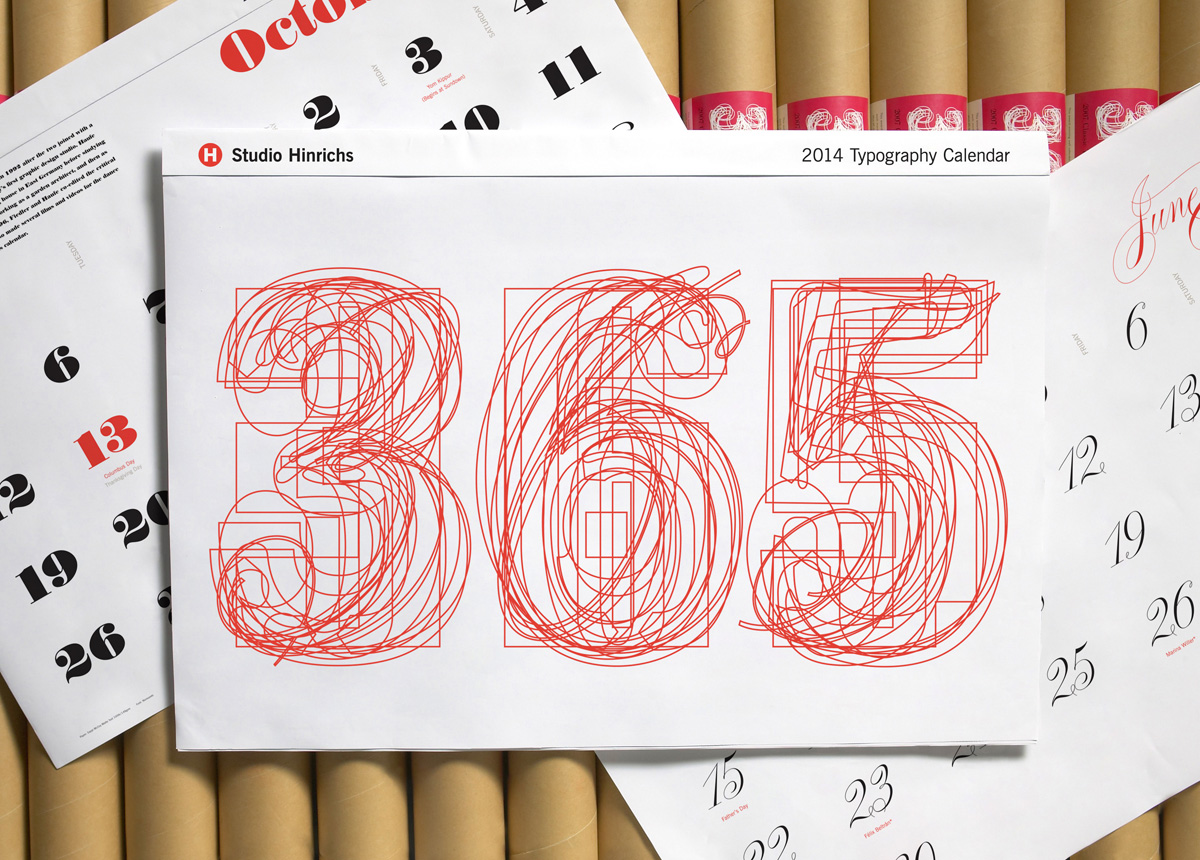 NUVO Daily Edit: 365 Typography Calendar