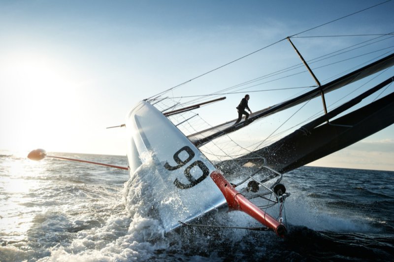 Sailor Alex Thomson Walks the Mast for Hugo Boss NUVO