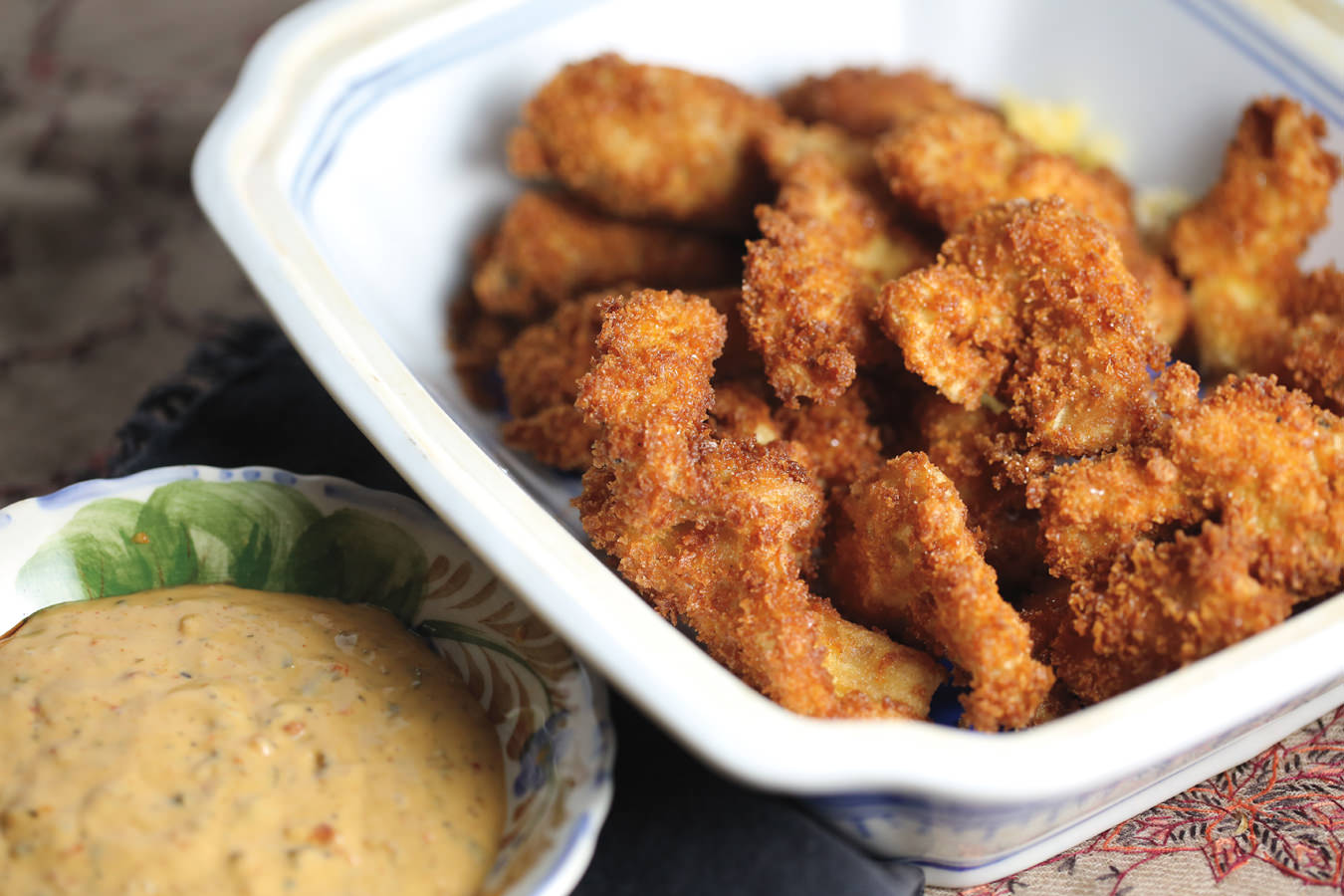 Razor clam fritters