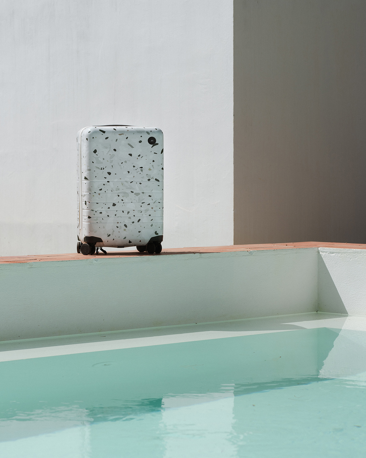 Monos are releasing a new Terrazzo print in their line of premium luggage on November 9th