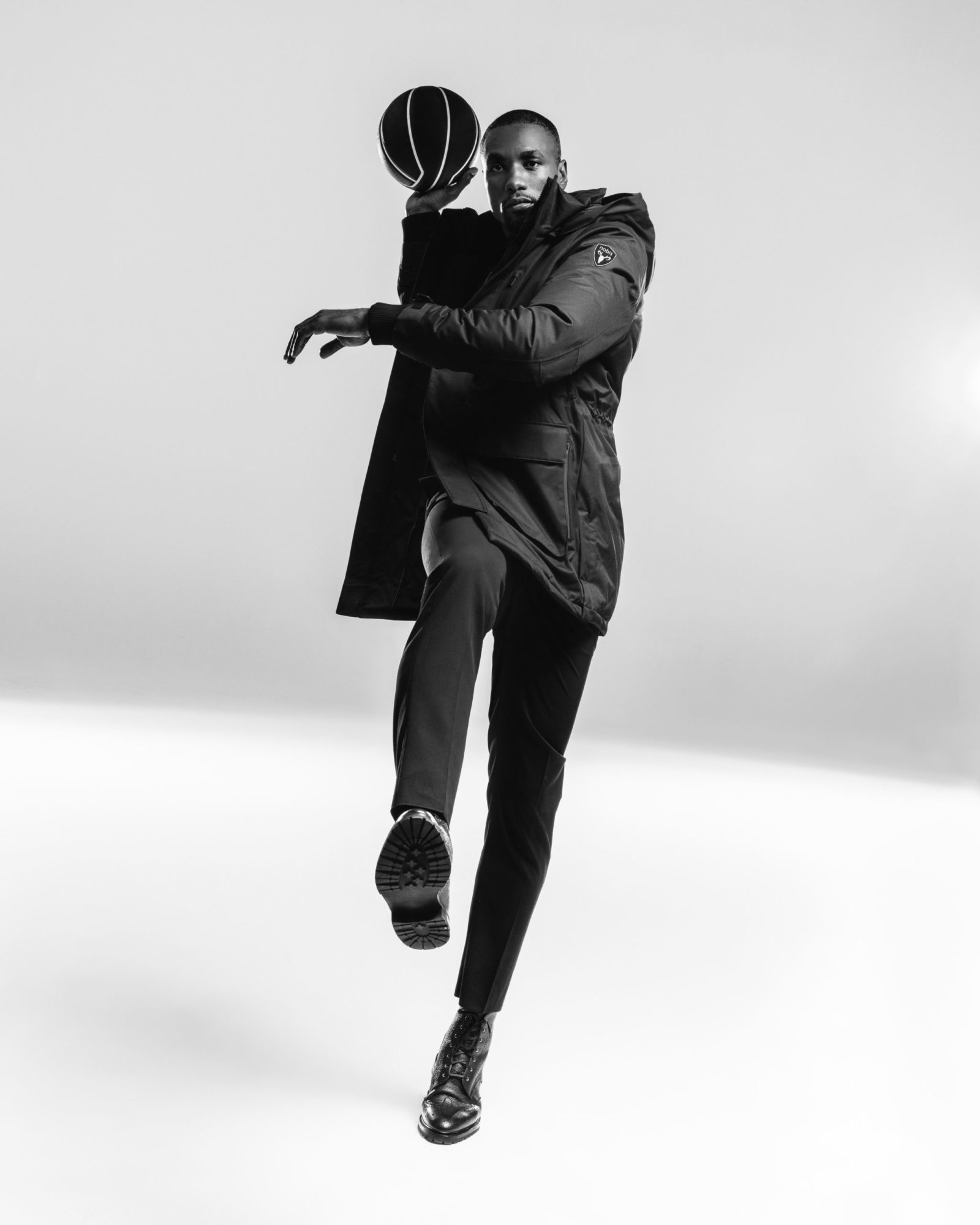 Serge Ibaka in Candian Outerwear Brand
