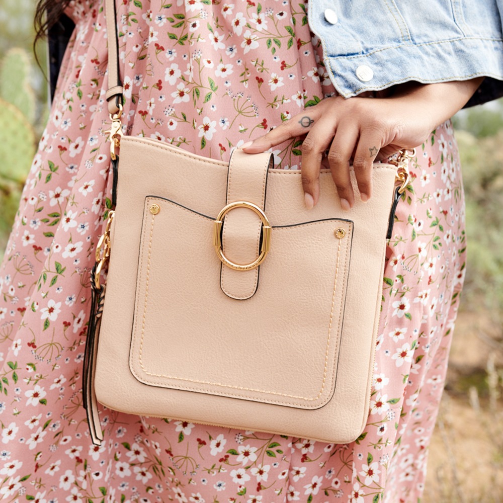 canadian hand bag poppy and peony