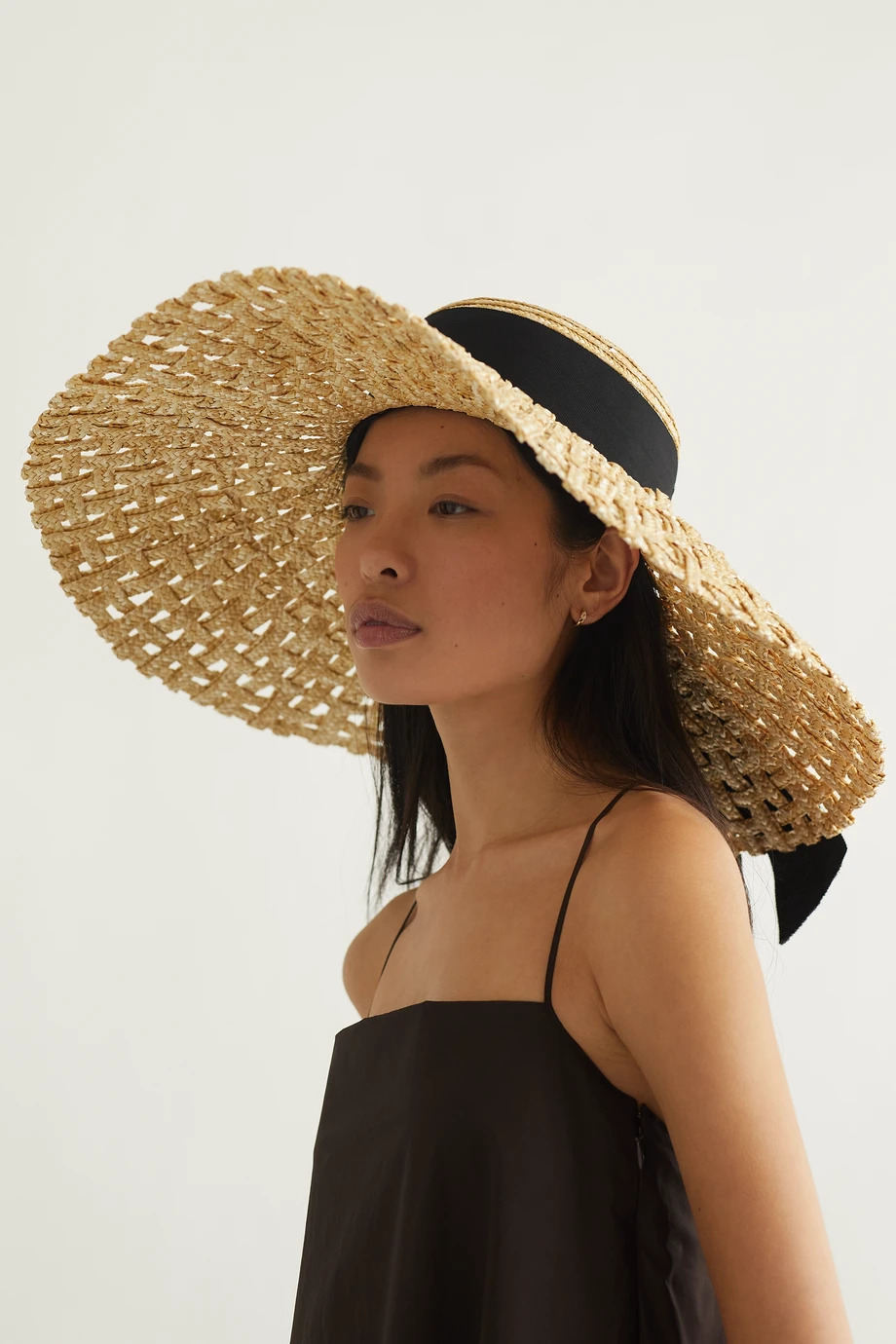 large floppy straw sun hat