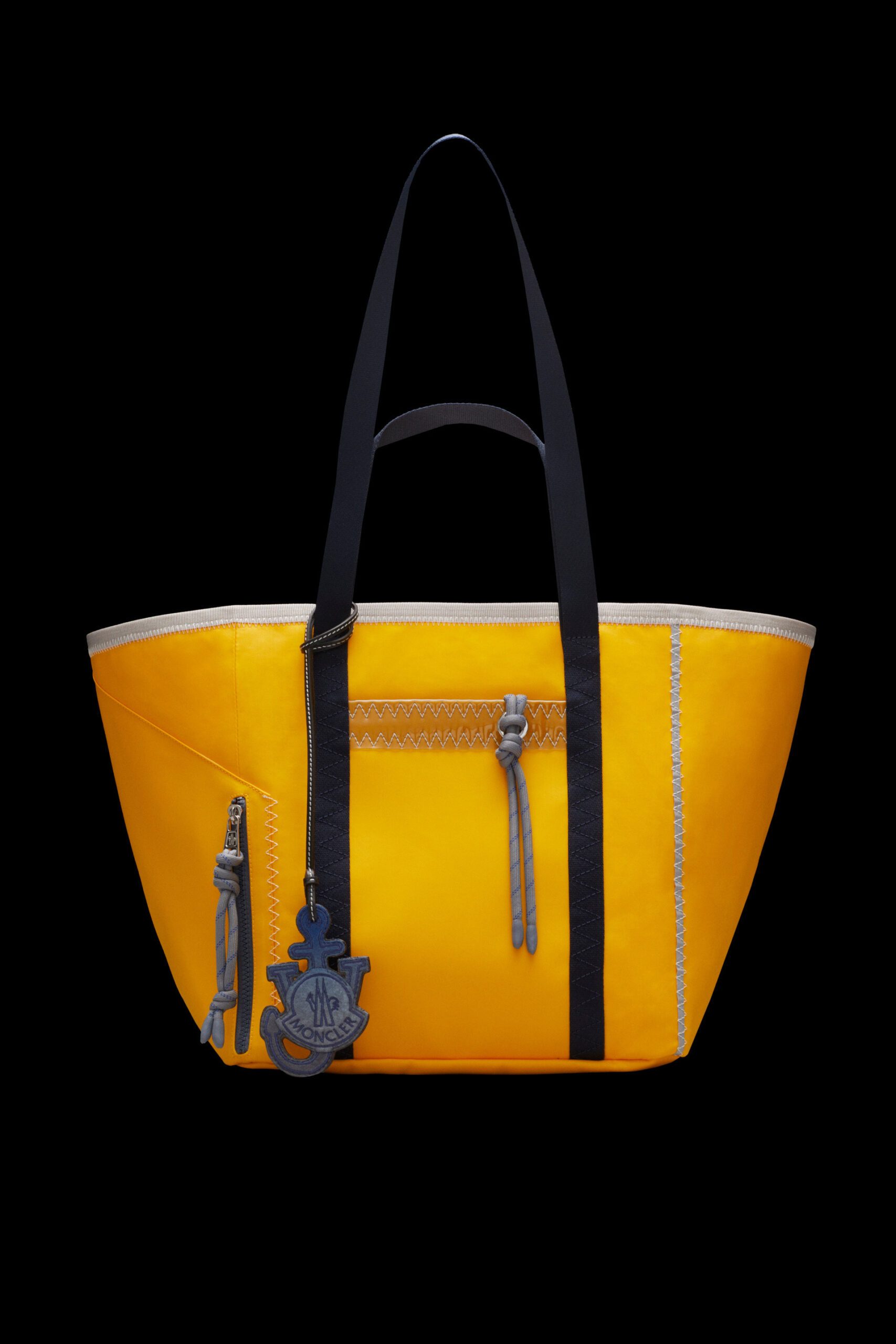 mens style guide boat theme yellow tote