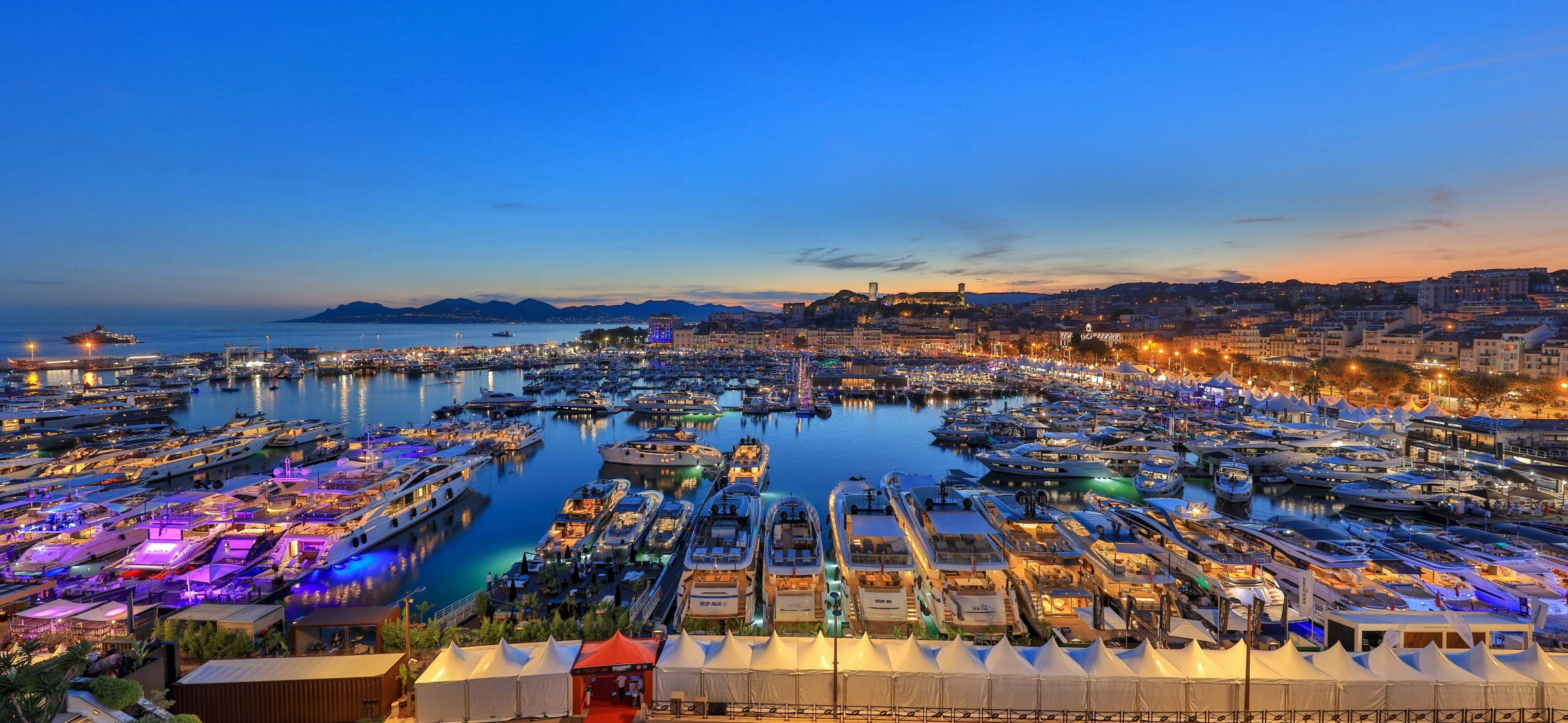 Aerial Picture of Cannes Yachting Festival