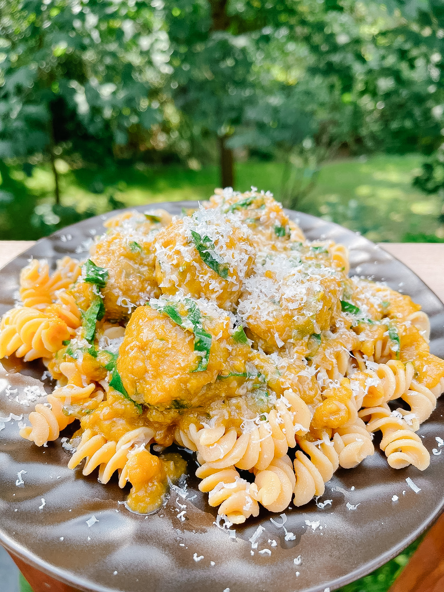 Turkey and Kale Meatballs with Rotini Recipe