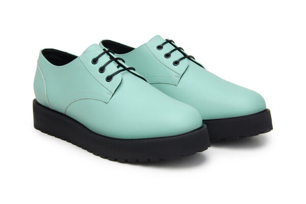 Men turquoise Derby Shoe sustainable 