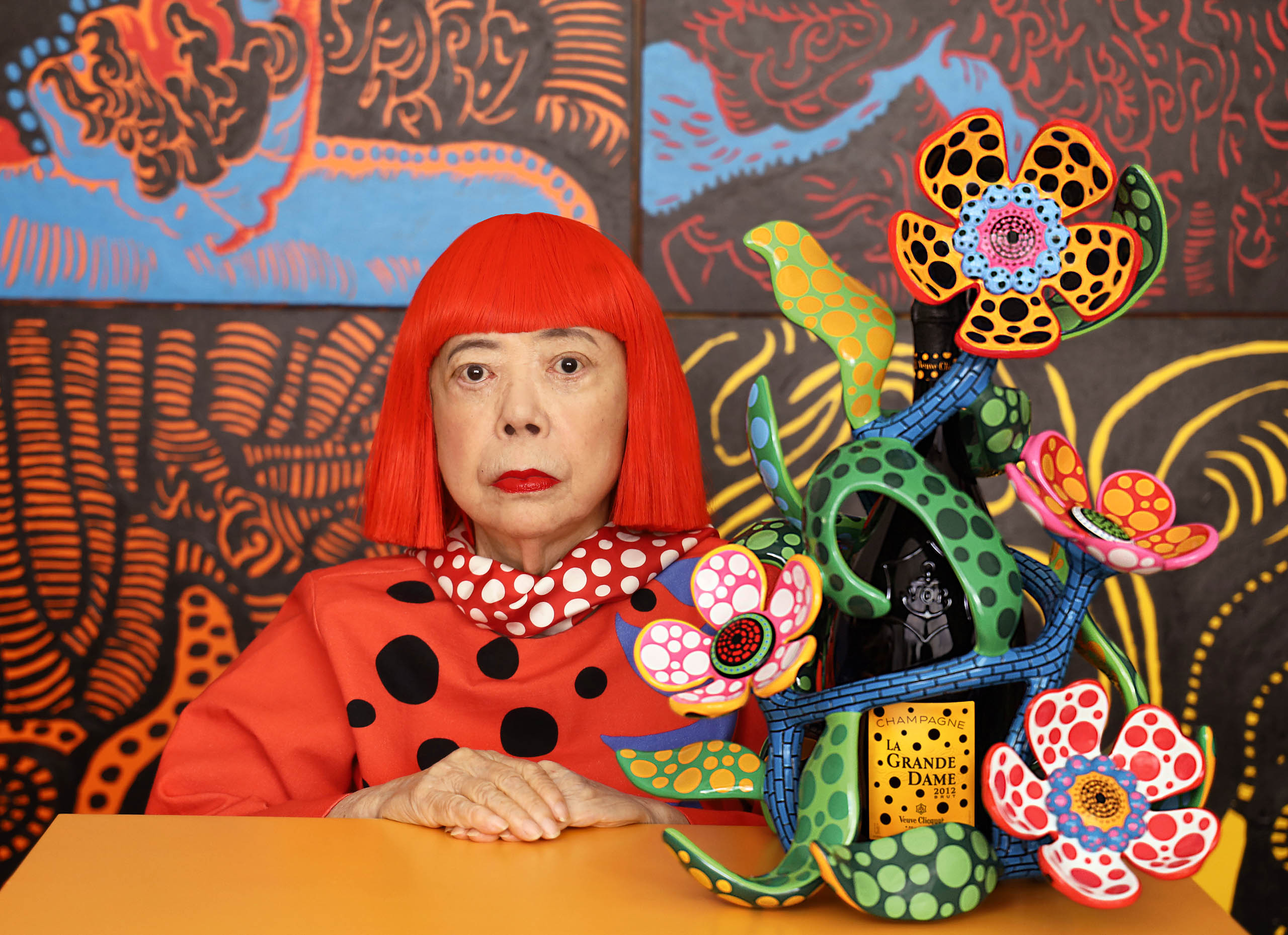 Yayoi Kusama's collaboration with Veuve Clicquot blossoms