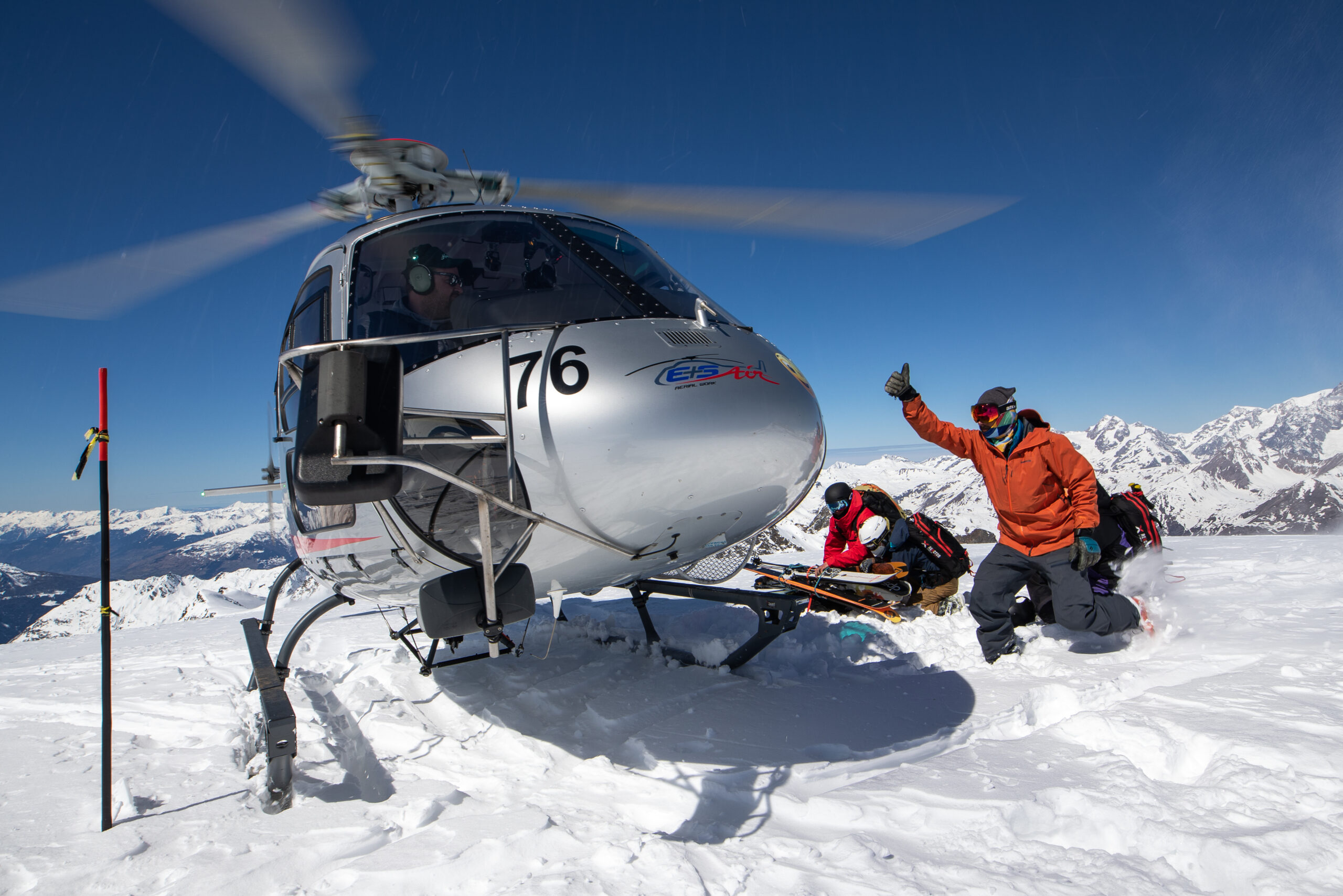 Europe / Mont Blanc  Heliskiing in the Alps