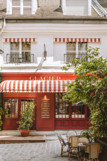 Brasserie outside entrance street view