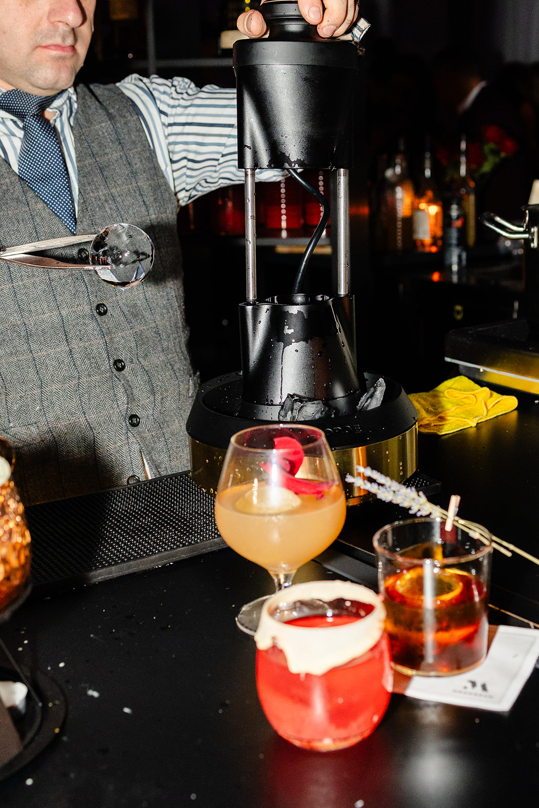 Mixologist Marian Beke Monogram forge launch