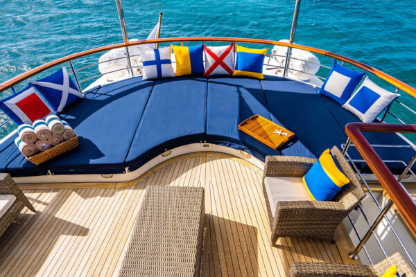 Bilgin Yachts Clarity upper lounge area