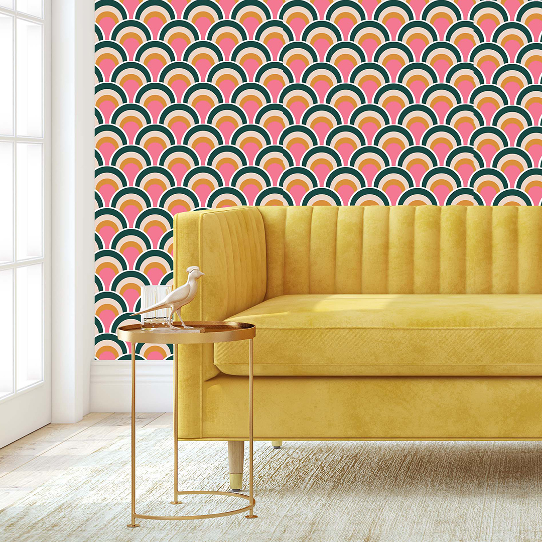 Otto Studio wallpaper cascade amaretto design