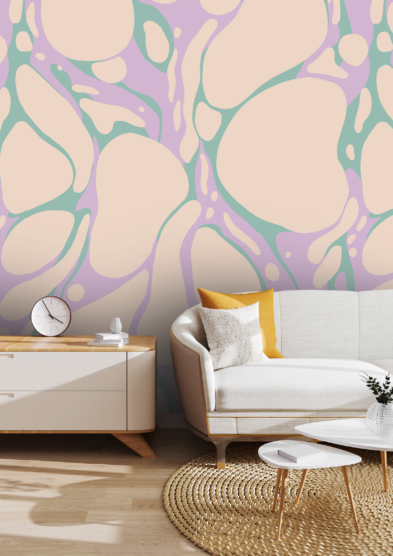 Otto Studio wallpaper lava lamp lavender design