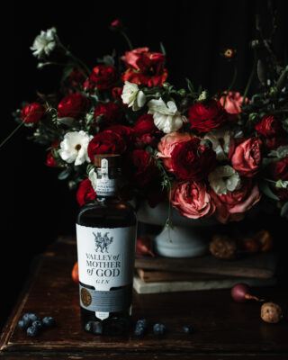 Mother of god gin with flowers