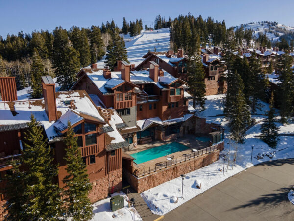 Deer Valley pool aerial view