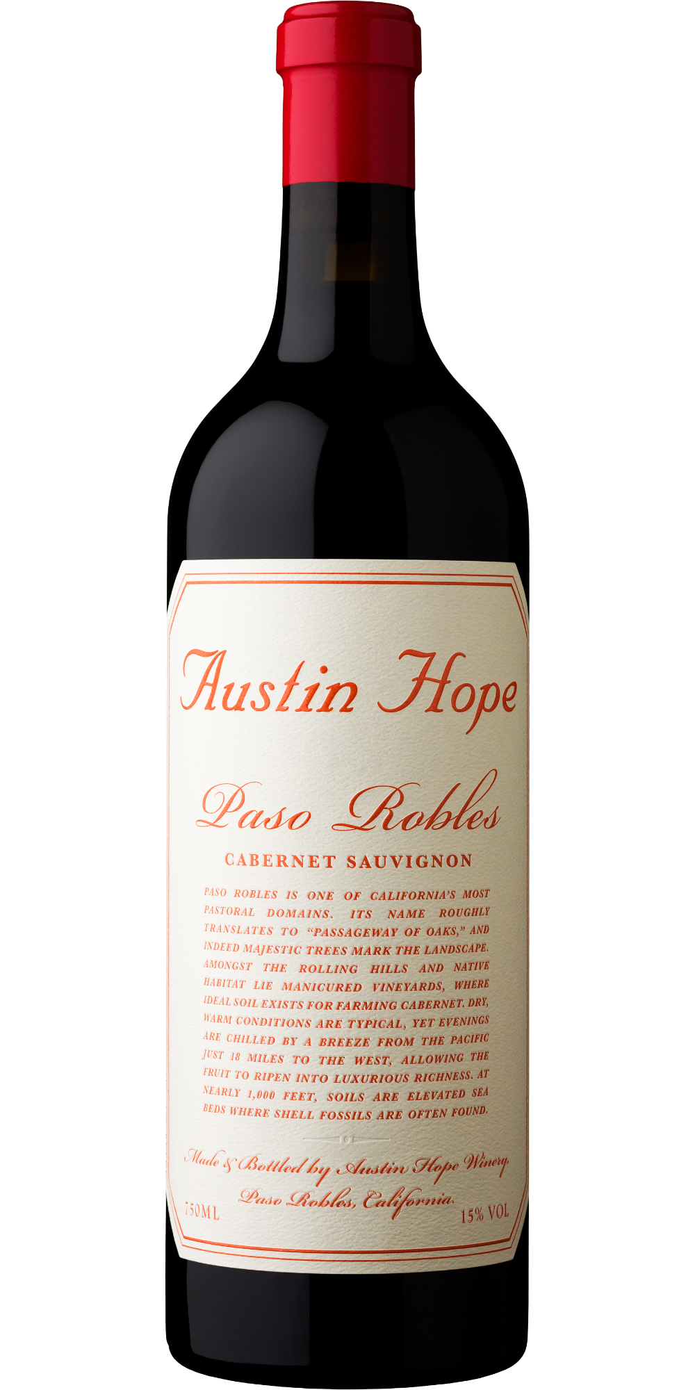 Paso Robles Austin Hope Wine bottle