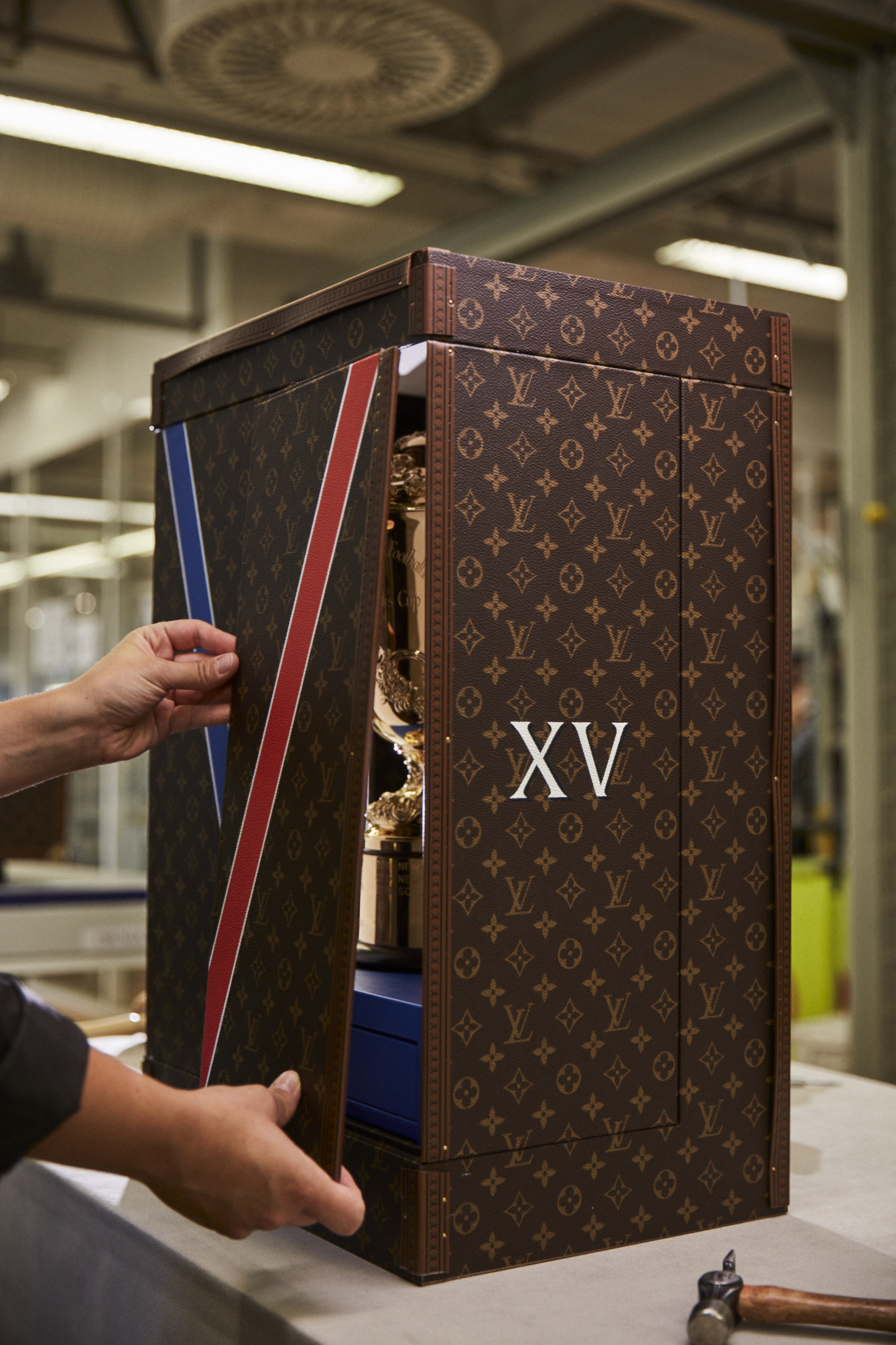 Louis Vuitton creates trunk for Rugby World Cup France 2023
