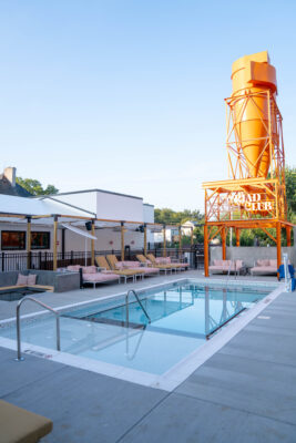 Myriad hotel outdoor area and pool