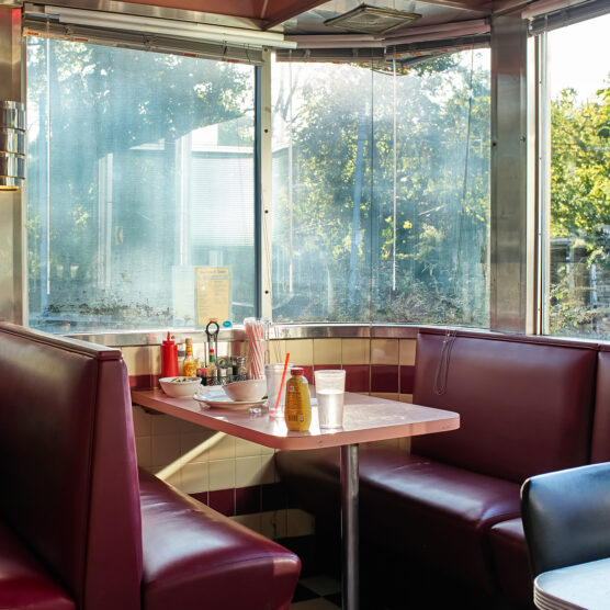 Classic diner booth