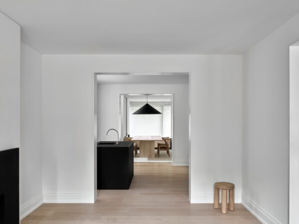 Akb Architects home hallway with stool