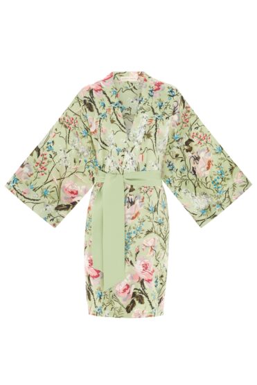 Floral Green Kimono for her