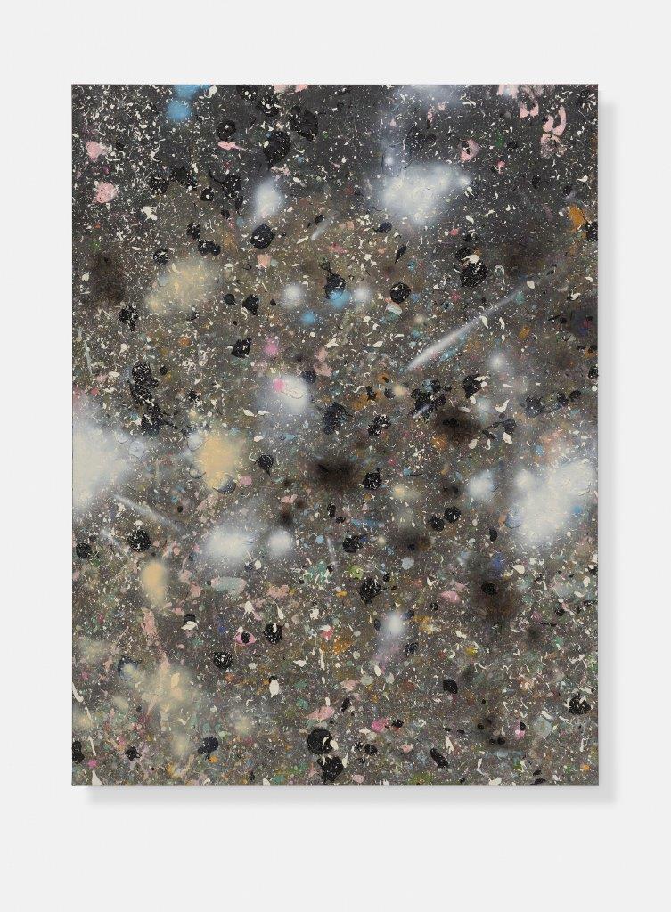 Damien Hirst, Hazy Star-Clouds, 2021. Oil on canvas. 96 x 72 in (2438 x 1829 mm). Photographed by Prudence Cuming Associates Ltd. © Damien Hirst and Science Ltd. All rights reserved, DACS/Artimage 2023