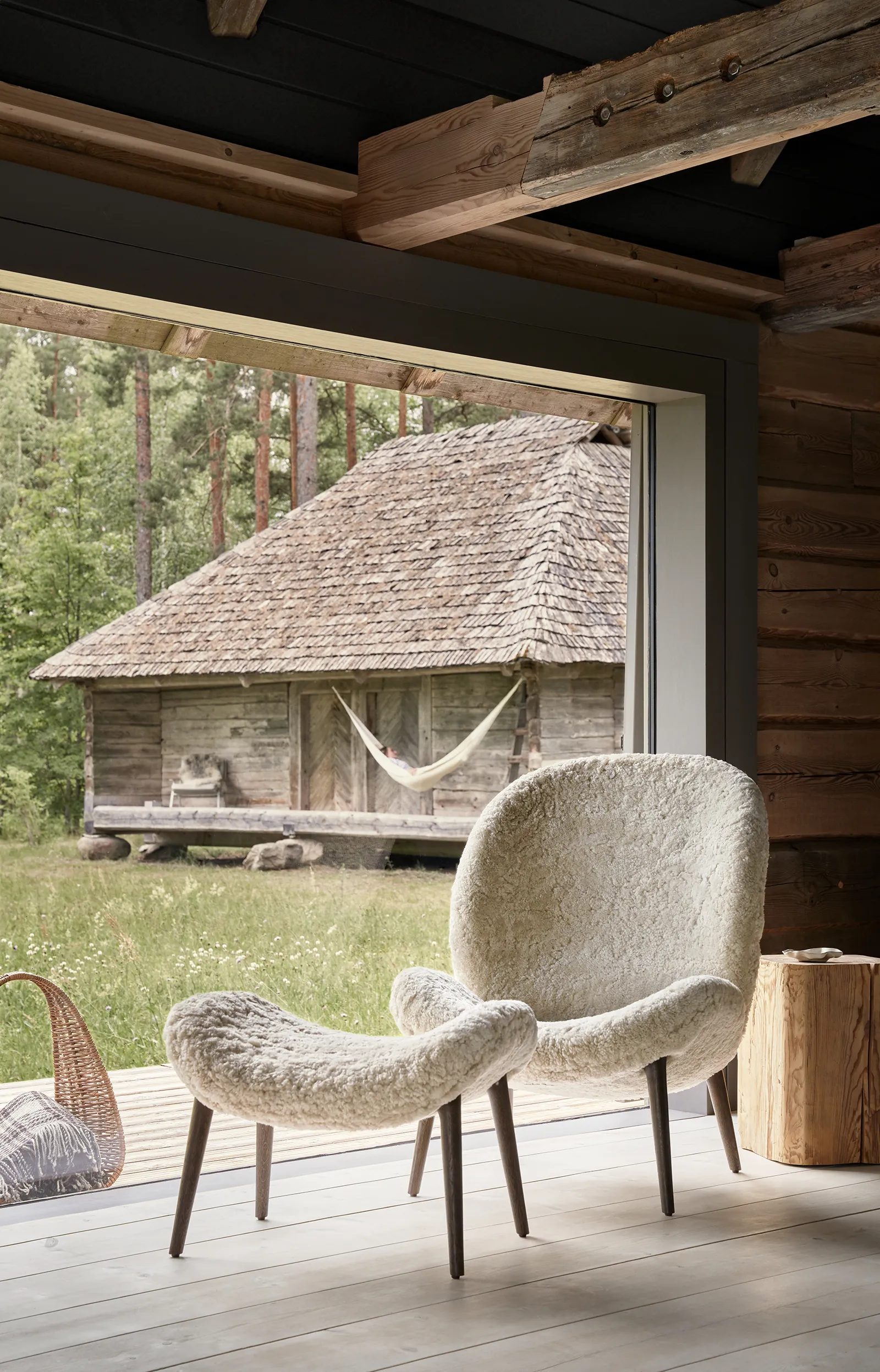 An Expertly Refreshed Cabin in the Latvian Wilderness