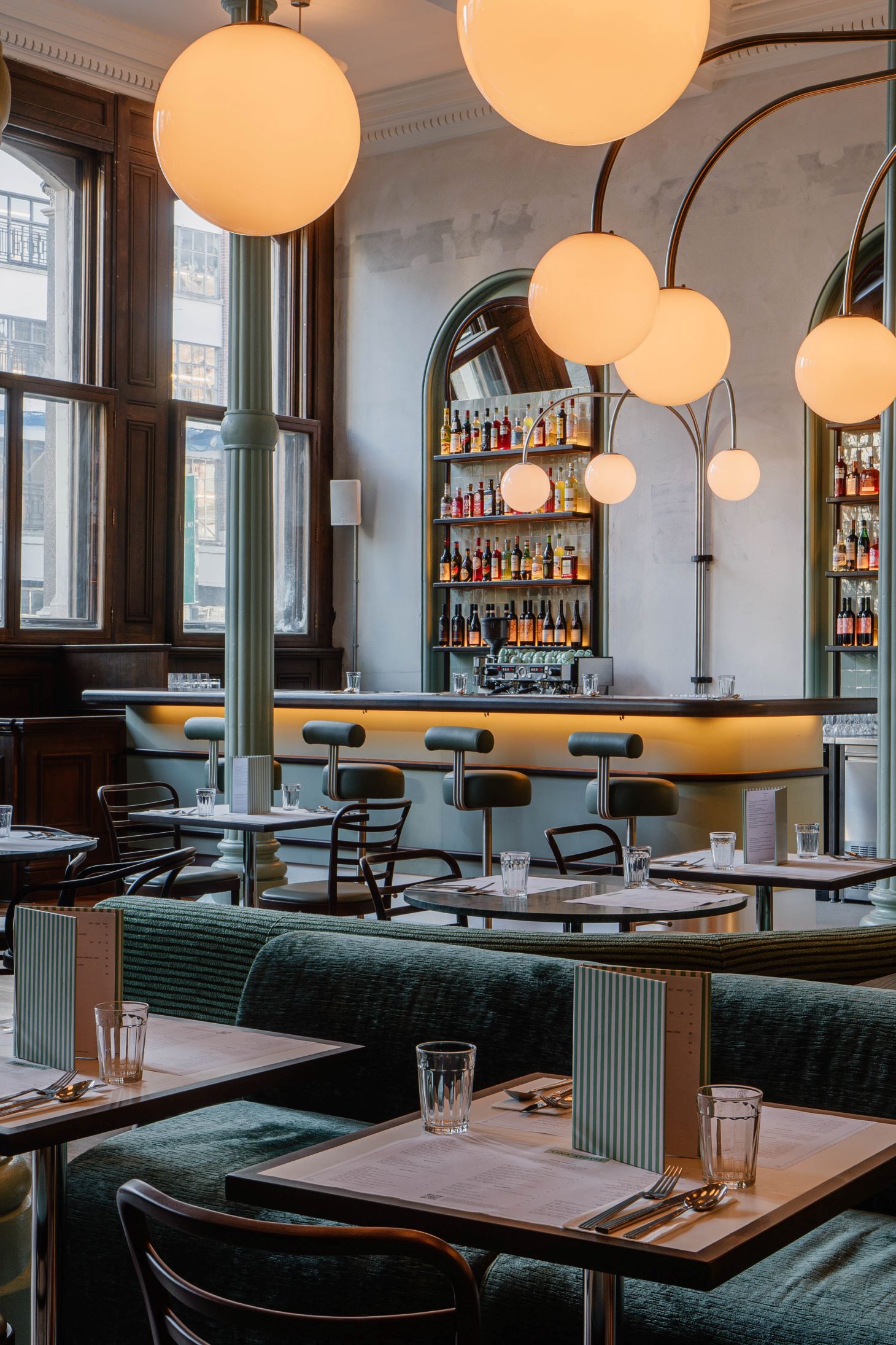 A-nrd Studio Transforms a Historic London Bank into an Elegant Bistro