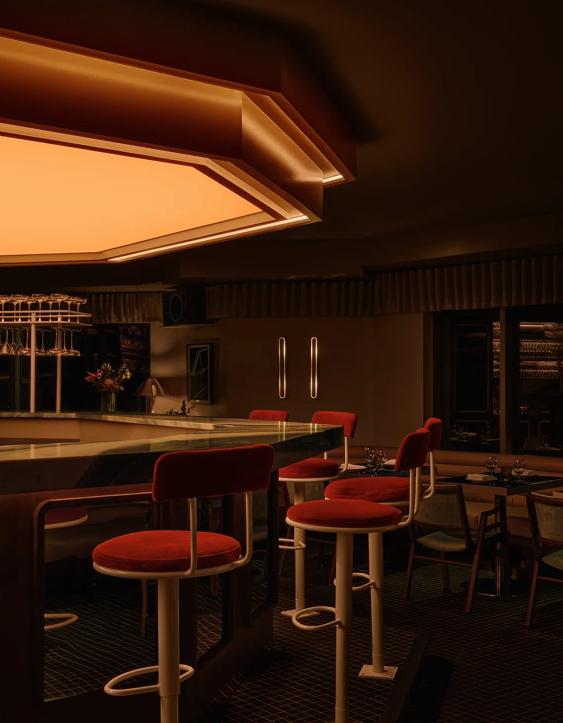 Inside Montreal’s Sleek New Restaurant Inspired by Vintage Limousines